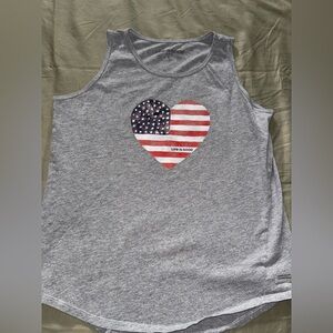 Life Is Good Heather Gray Women's Tank. Large